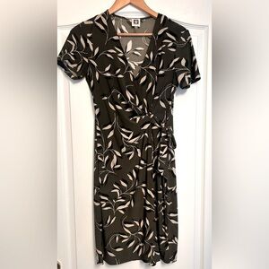 Anne Klein Floral Wrap Dress
